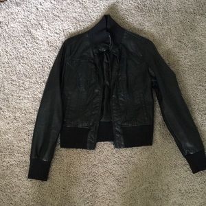 Women’s faux leather jacket